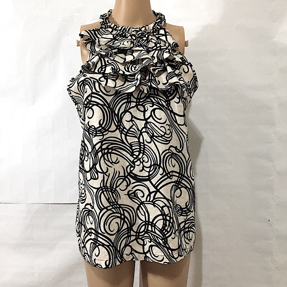 St. Tropez Ruffle Halter Top - Picture 2 of 11